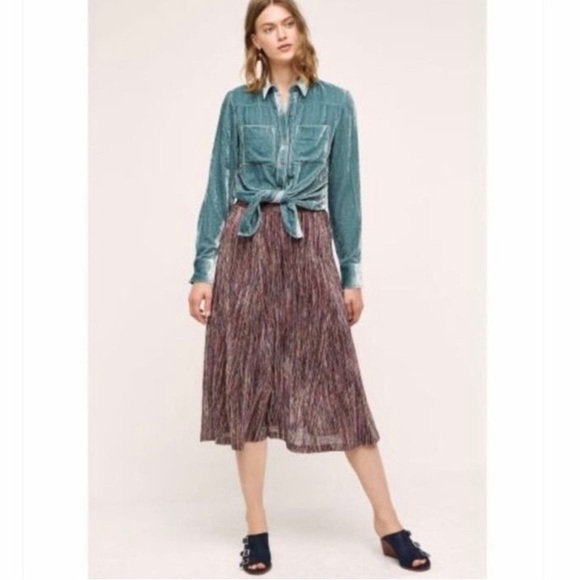 Anthropologie Maeve Multicolored Wynne Midi Skirt M - Picture 14 of 14